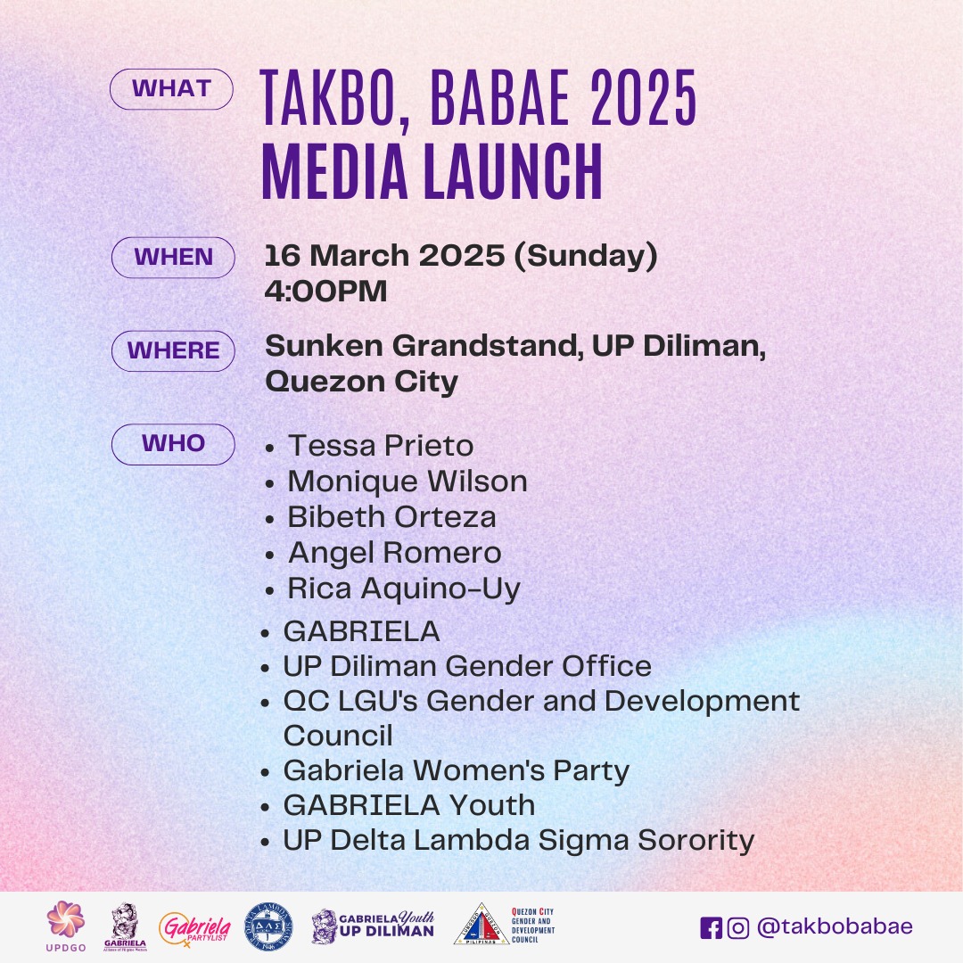 Takbo, Babae 2025 Media Launch